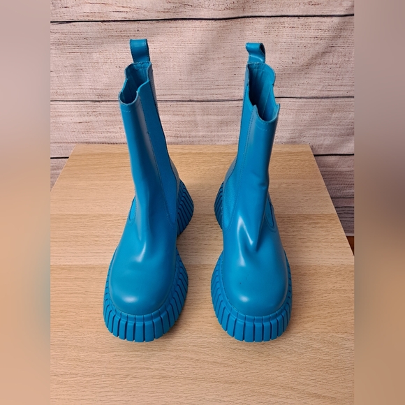 Camper Turquoise Heeled Pix Boots - Picture 8 of 11